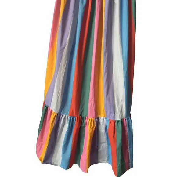 Gerty Midi Dress Buddy Love Rainbow Striped Dress - Picture 8 of 8